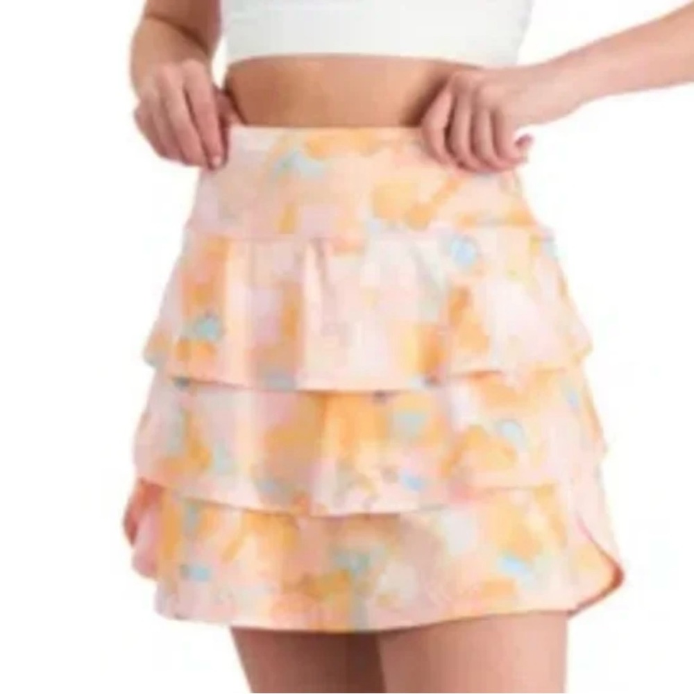 Ideology Icing Pink Tiered Tennis Skort Size XL